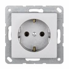 Розетка з заземленням 16А. Jung Eco Profi Алюміній, EP1420AL