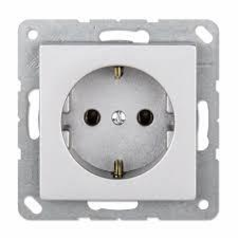 Розетка з заземленням 16А. Jung Eco Profi Алюміній, EP1420AL Розетка з заземленням 16А. Jung Eco Profi Алюміній, EP1420AL