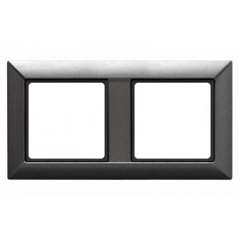 Рамка 2 поста, JUNG Eco Profi Антрацит