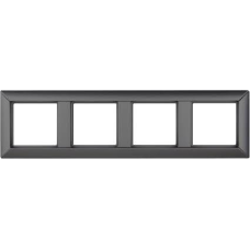 Рамка 4 пости, JUNG Eco Profi Антрацит