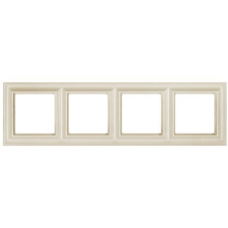 Рамка 4 пости,JUNG Eco Profi DECO Слонова кістка