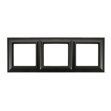 Рамка 3 поста,ECO PROFI STANDART Чорний мат