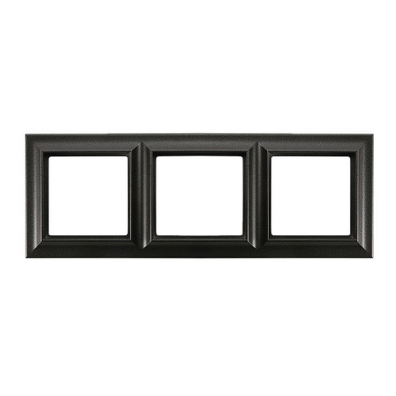 Рамка 3 поста,ECO PROFI STANDART Чорний мат Рамка 3 поста,ECO PROFI STANDART Чорний мат
