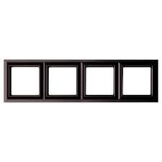Рамка 4 пости, ECO PROFI STANDART Чорний мат EPS484SWM