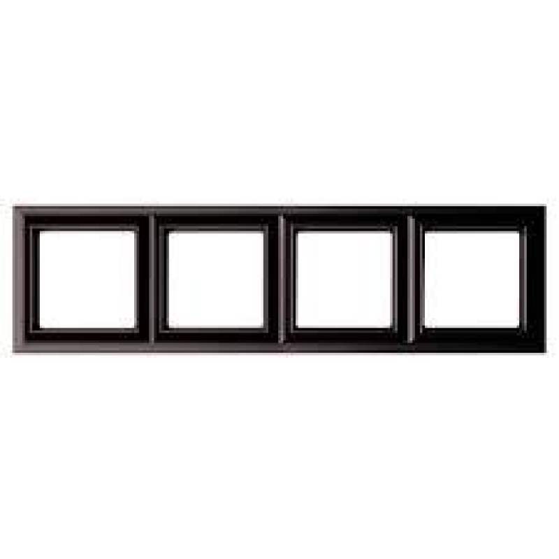 Рамка 4 пости, ECO PROFI STANDART Чорний мат EPS484SWM Рамка 4 пости, ECO PROFI STANDART Чорний мат EPS484SWM