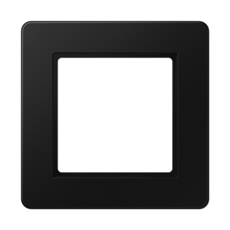 Рамка 1 пост, Jung A Flow, колір чорний матовий