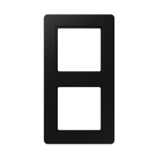 Рамка 2 поста, Jung A Flow, колір чорний матовий