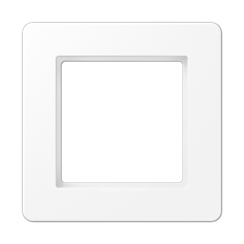 Рамка 1 пост, Jung A Flow, колір Білий матовий