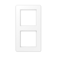 Рамка 2 поста, Jung A Flow, колір Білий матовий