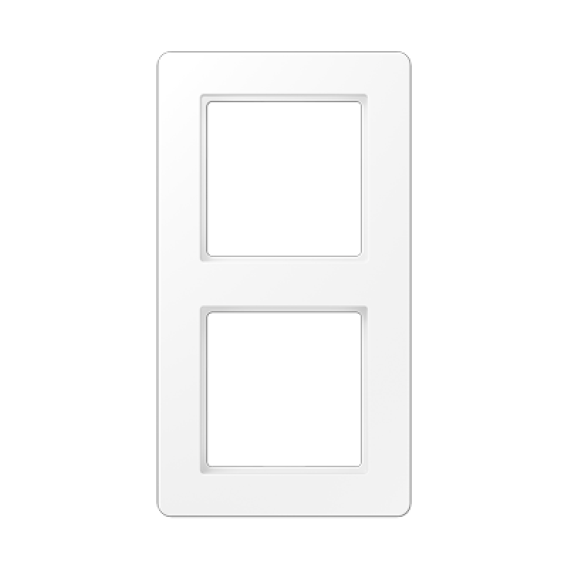 Рамка 2 поста, Jung A Flow, колір Білий матовий Рамка 2 поста, Jung A Flow, колір Білий матовий