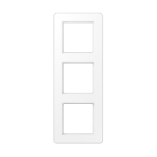 Рамка 3 поста, Jung A Flow, колір Білий матовий