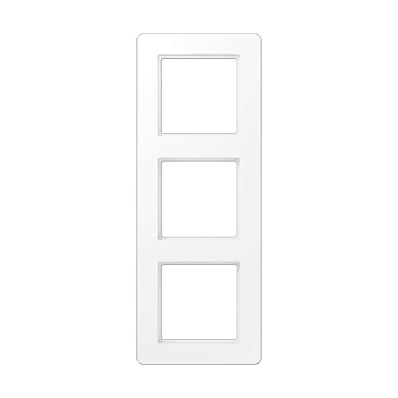 Рамка 3 поста, Jung A Flow, колір Білий матовий