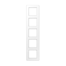 Рамка 5 постів, Jung A Flow, колір Білий матовий