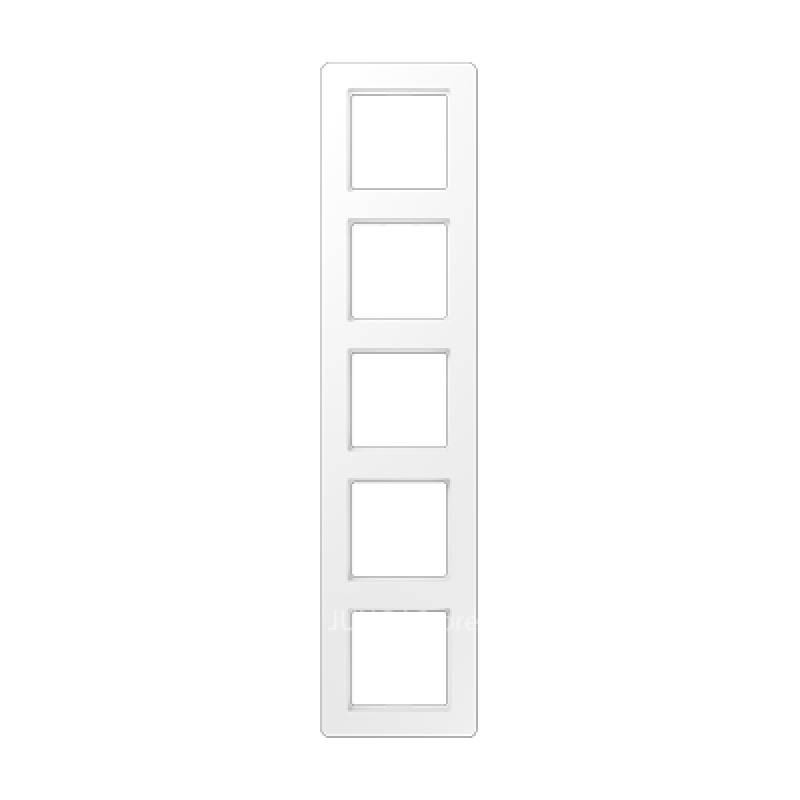 Рамка 5 постів, Jung A Flow, колір Білий матовий