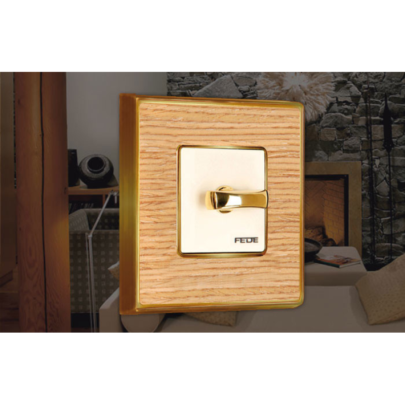 Вимикачі FEDE колекція Vintage Wood