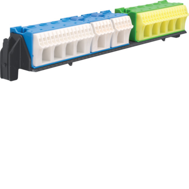 Клеми PE і N: 21xN+20xPE / 5xN+6xPE Hager