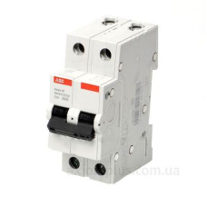 Автоматичний вимикач 25A , 2 ПОЛЮС, ТИП C, BMS412C25 ABB BASIC M