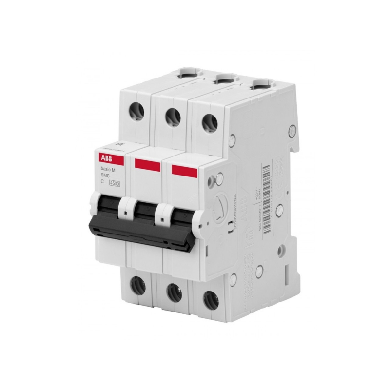 Автоматичний вимикач 10A , 3 ПОЛЮС, ТИП C, BMS413C10 ABB BASIC M