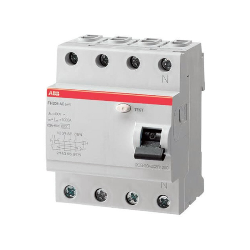 Пристрій захисного відключення ( диференціальне реле) ABB FH204AC-25/0,3 Пристрій захисного відключення ( диференціальне реле) ABB FH204AC-25/0,3
