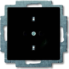 Розетка ABB Basic55 чорний шато 20 EUC-95-507