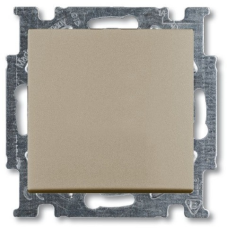 Вимикач одноклавішний прохідний ABB Basic55 шампань 2006/6 UC-93-507