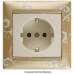 Розетка із заземленням, слонова кістка, 774320 Valena Legrand