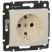 Розетка із захисними шторками та заземленням, слонова кістка, 774321 Valena Legrand