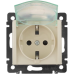 Розетка вологозахищена IP44 із заземленням, слонова кістка, 774120 Valena Legrand