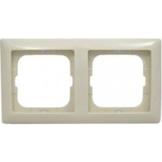 РАМКА 2 ПОСТА ABB Basic55 слонова кістка 2512-92-507