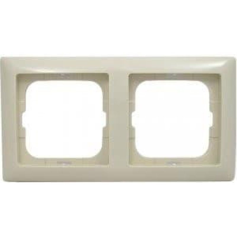 РАМКА 2 ПОСТА ABB Basic55 слонова кістка 2512-92-507 РАМКА 2 ПОСТА ABB Basic55 слонова кістка 2512-92-507