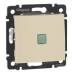 Механізм перемикача проміжного 1-клавішного з підсвічуванням, слонова кістка, 774348 Legrand Valena