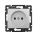 Механізм розетки 2К (без заземлення), 16А, алюміній, Legrand 770116 Valena