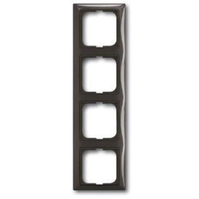 РАМКА 4 ПОСТА ABB Basic55 шато чорний 2514-95-507 РАМКА 4 ПОСТА ABB Basic55 шато чорний 2514-95-507