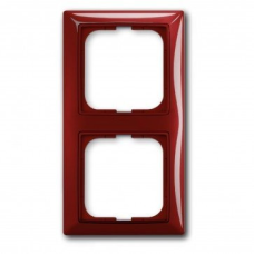 Рамка 2 поста ABB Basic55 фойєр червоний 2512-97-507