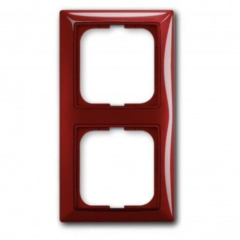 Рамка 2 поста ABB Basic55 фойєр червоний 2512-97-507 Рамка 2 поста ABB Basic55 фойєр червоний 2512-97-507