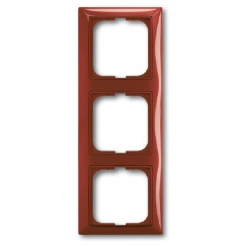 Рамка 3 поста ABB Basic55 фойєр червоний 2513-97-507 Рамка 3 поста ABB Basic55 фойєр червоний 2513-97-507