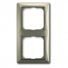 Рамка 2 поста ABB Basic55 бежевий 2512-99-507