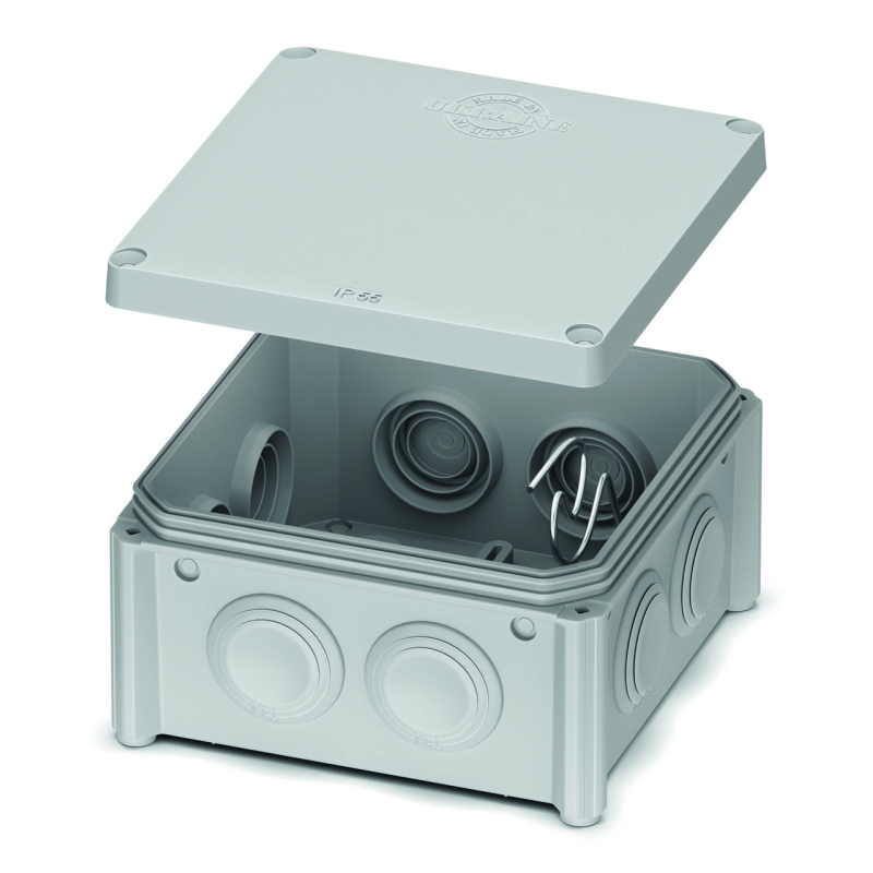 Розподільча Коробка IP55 114*114*57 відкритого монтажу IB601