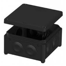 Розподільча Коробка IP55 (100*100*50) відкритого монтажу, чорна IB601 Vintage