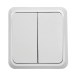 Вимикач Накладний 10А Двох Оклавішний ENERGIO Вимикач Накладний 10А Двох Оклавішний ENERGIO