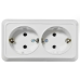 Розетка Накладна 16А Подвійна З/К ENERGIO