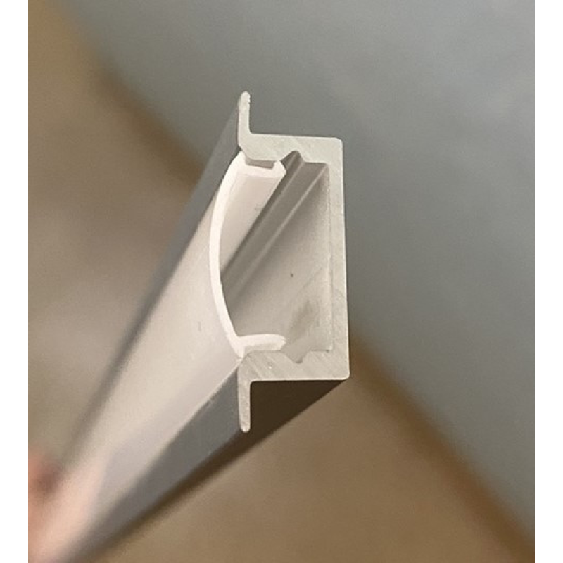 Врізний профіль для світлодіодної стрічки ЛПВ-7 з розсіювачем Врізний профіль для світлодіодної стрічки ЛПВ-7 з розсіювачем