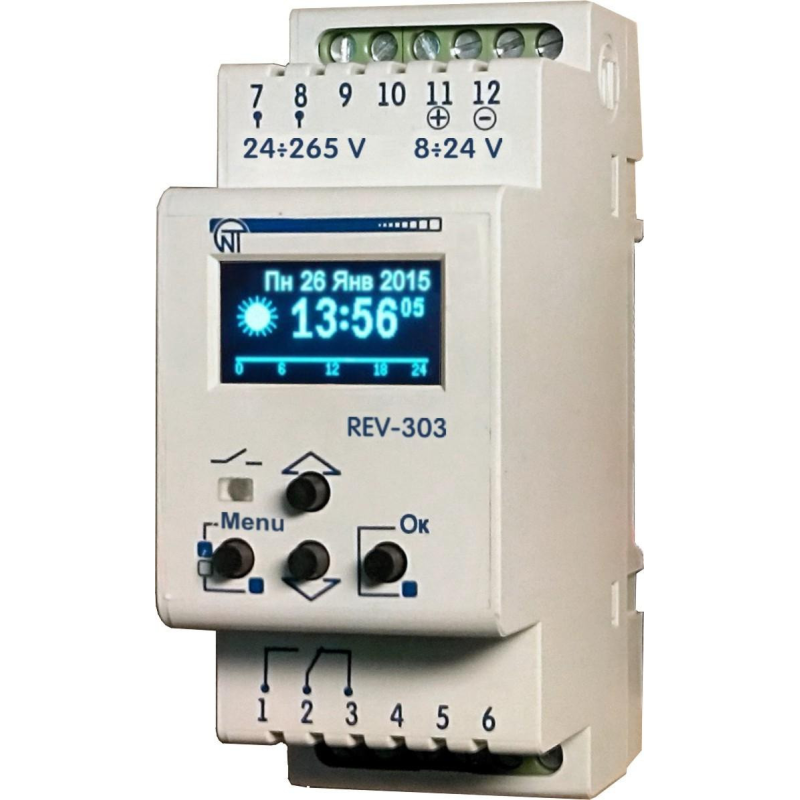 Добово-тижневий таймер РЕВ-303