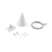 Комплект для підвішування системи 1-фазний GTV, білий