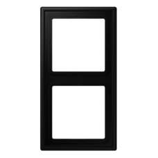 Рамка JUNG матовий чорний графіт  2-хпостовая LS982SWM