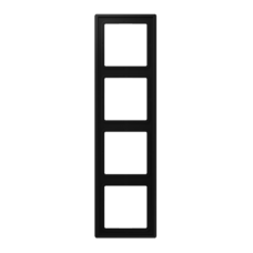 Рамка JUNG матовий чорний графіт 4-х постова LS984SWM