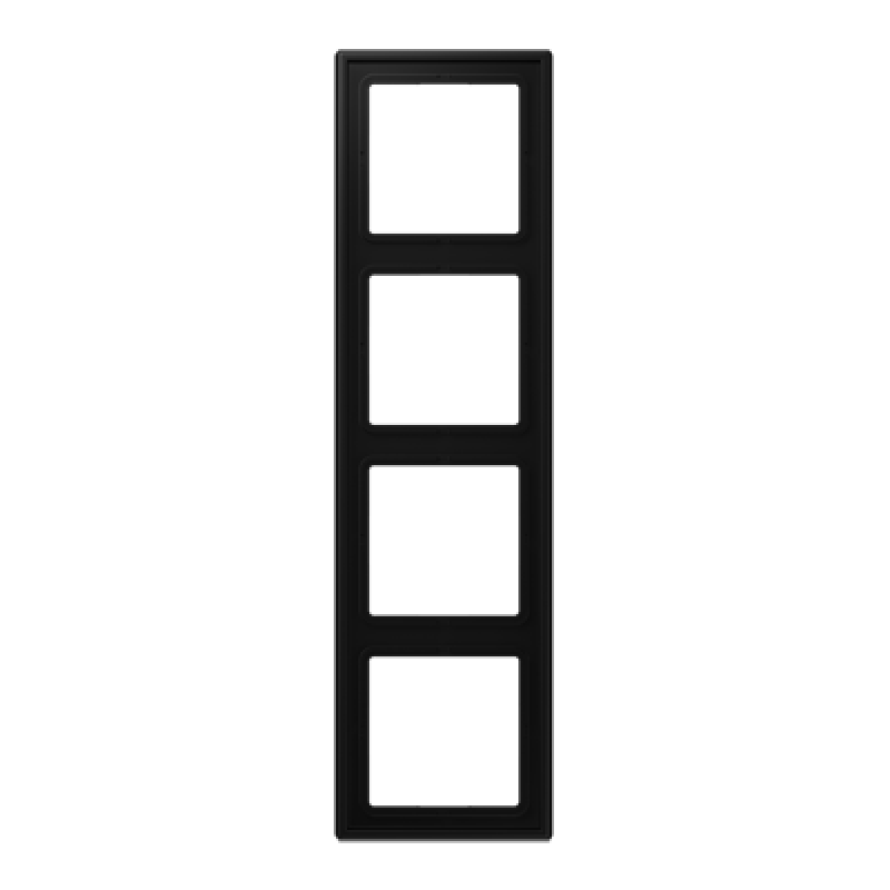 Рамка JUNG матовий чорний графіт 4-х постова LS984SWM Рамка JUNG матовий чорний графіт 4-х постова LS984SWM