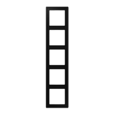 Рамка JUNG матовий чорний графіт 5-постова LS985SWM