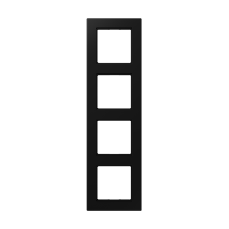 Рамка JUNG A 550 матовий чорний графіт 4-хпостовая A5584BFSWM Рамка JUNG A 550 матовий чорний графіт 4-хпостовая A5584BFSWM