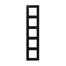Рамка JUNG A 550 матовий чорний графіт 5-постова A5585BFSWM